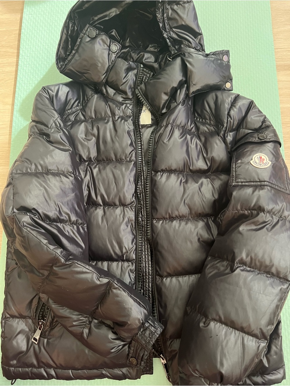 Moncler Black Maya Down Puffer - Size 1